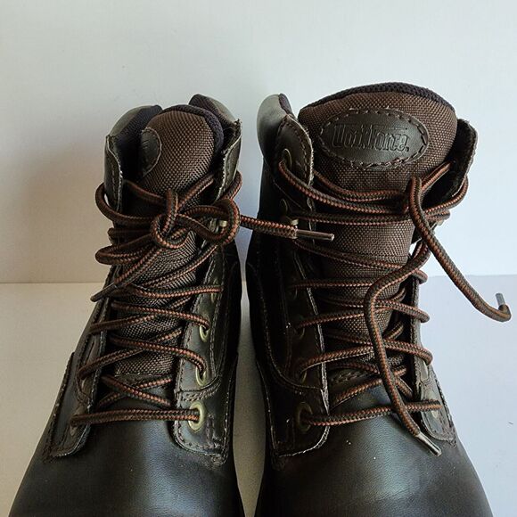 WorkForce Steel Toe Work Boots Mens Size 11 Oil Resistant Slip Resistant Brown - Picture 6 of 12